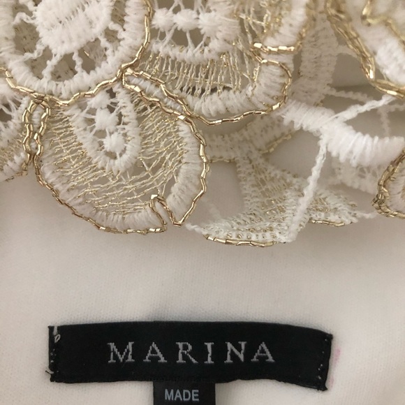 Golden Anniversary dress for celebrating a life of love . Felt regal . - Picture 3 of 6